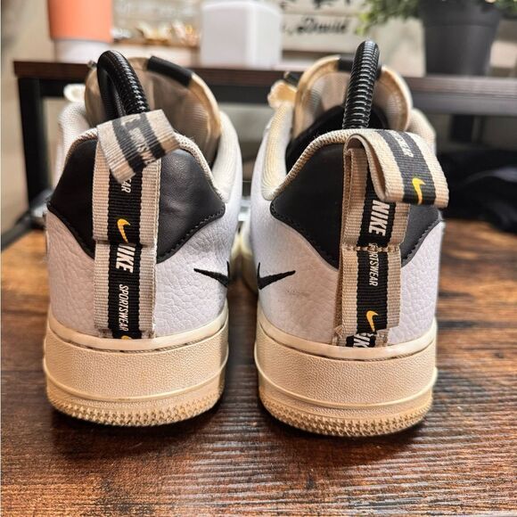 Nike Air Force 1 Shoes White/Black  LV8 Utility Overbranding size 8 main image 9